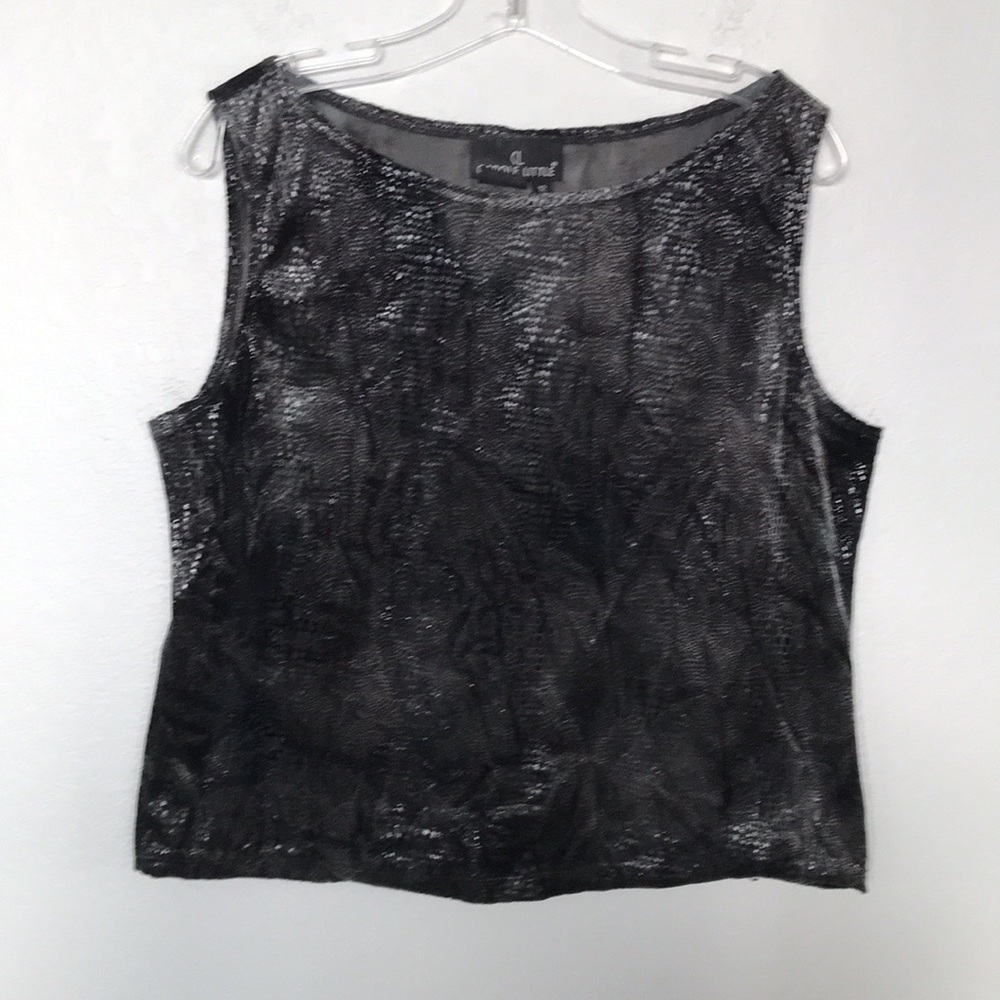 SNAKE SKIN TANK TO 3 PIECE OUTFIT SZ 12 MATERIAL NWOT EXCELLENT CONDITION!